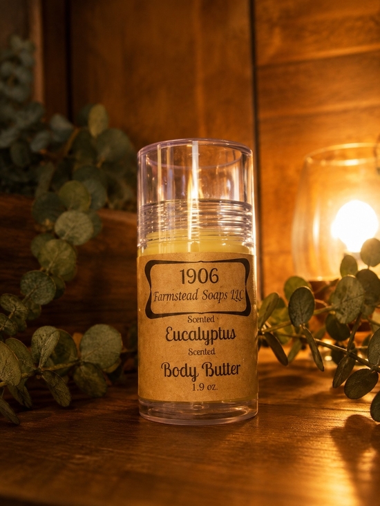 Other - BACK 2 SCHOOL📝1906 Farmstead Soaps Eucalyptus Body Butter - Yellow
